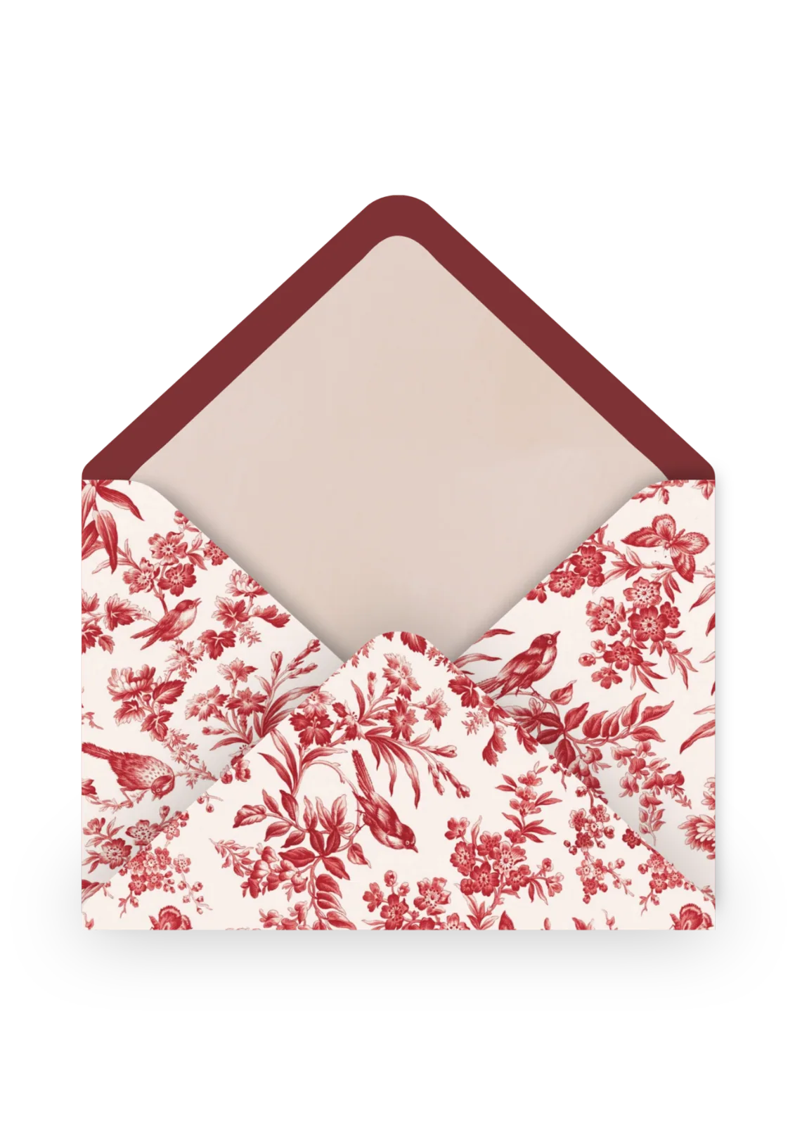 Modèle Toile Rouge Fleurie – Mariage